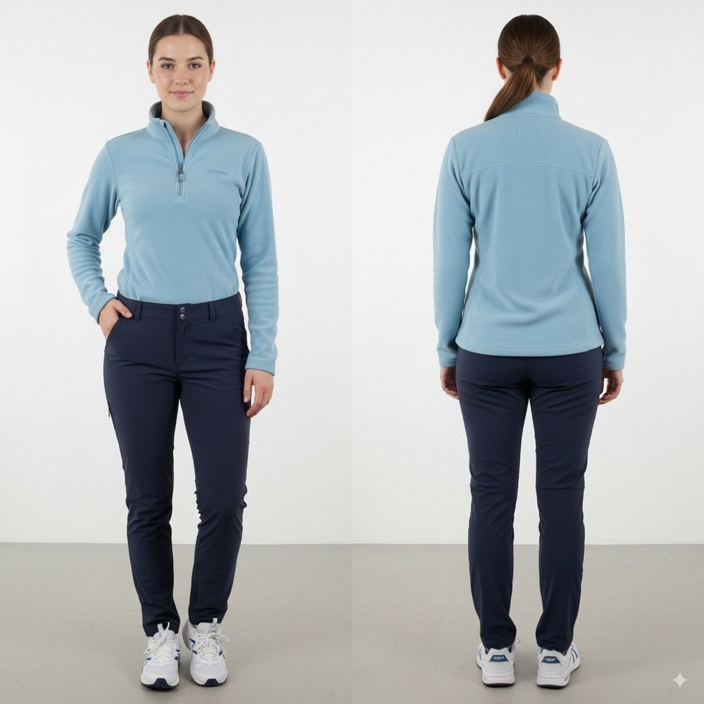 Columbia Women's 16 Regular Navy Blue Omni-Shield Hiking Pants‎ Outdoor Trail